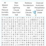 Printable Weather Word Search Cool2bKids