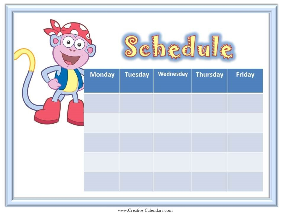 Printable Weekly Calendar