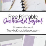 Printable Weekly Dashboard Happy Planner Free Printable Happy