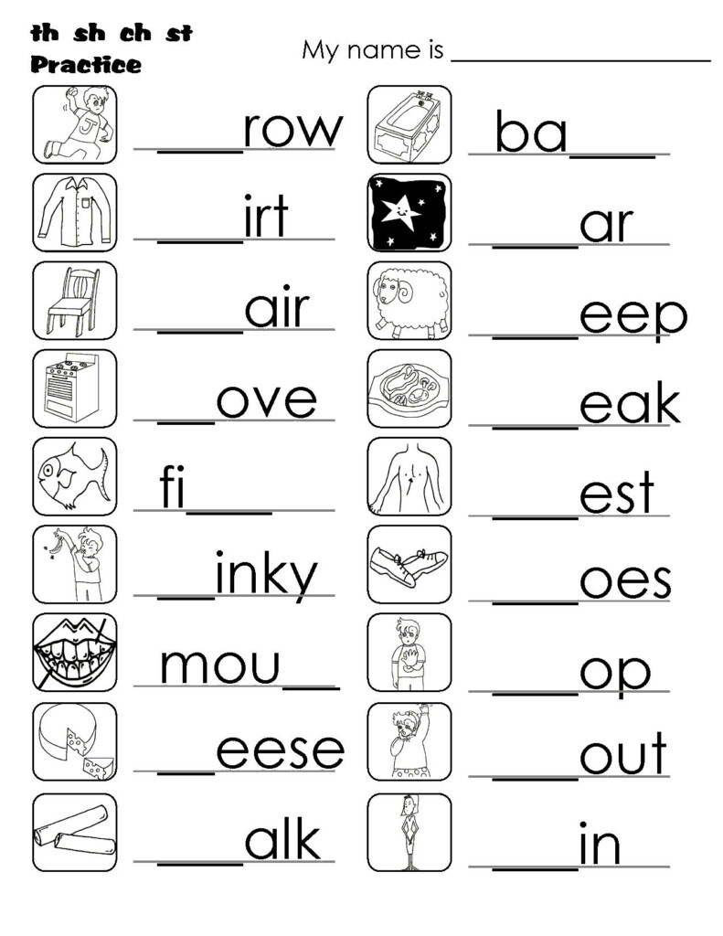 Printable Worksheets Blending Sounds Letter Worksheets