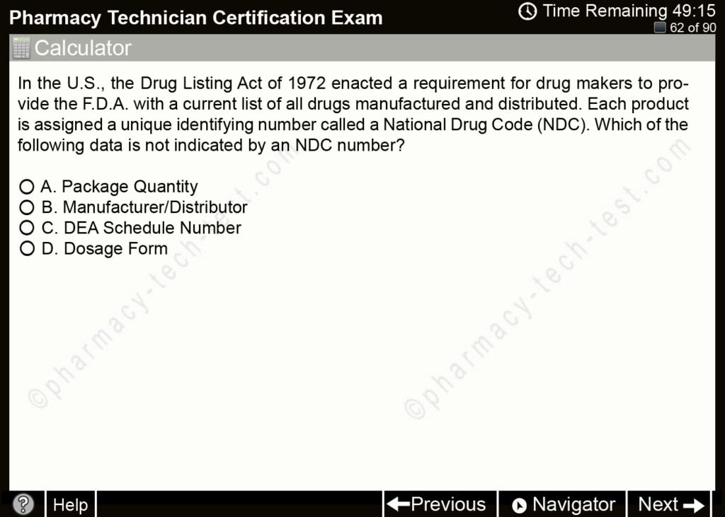 PTCB Practice Test The Same Format As The Official PTCB Exam