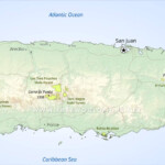 Puerto Rico Physical Map Physical Features Of Puerto Rico