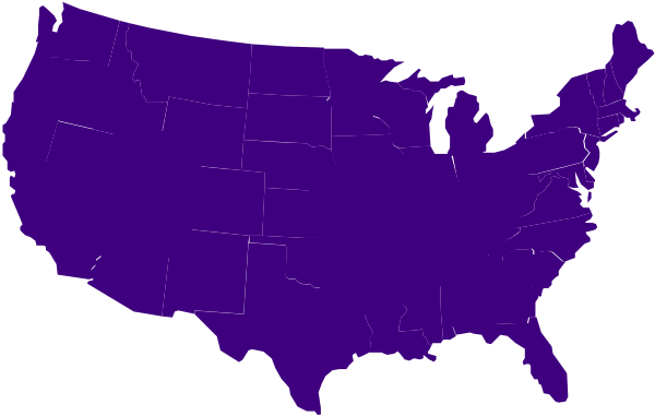 Purple Usa Map Clip Art At Clker Vector Clip Art Online Royalty 