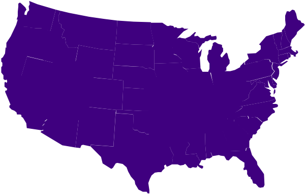Purple Usa Map Clip Art At Clker Vector Clip Art Online Royalty