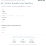 Quiz Worksheet Sexually Transmitted Disease Types Study