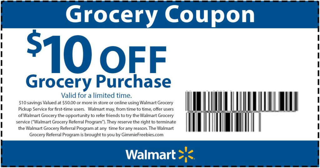 Rare Walmart Coupon 10 Off Groceries With Pickup Walmart Coupon 