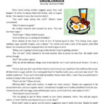 Reading Comprehension Worksheet Eating Healthy