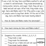 Reading Comprehension Worksheets Best Coloring Pages For Kids First
