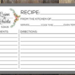 Recipe Card Template 10 Free PDF Download Free Premium Templates