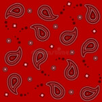 Red Bandana Basic Pattern An Illustration Of A Seamless Red Bandana