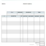 Rental Invoice Template Word Invoice Template Ideas