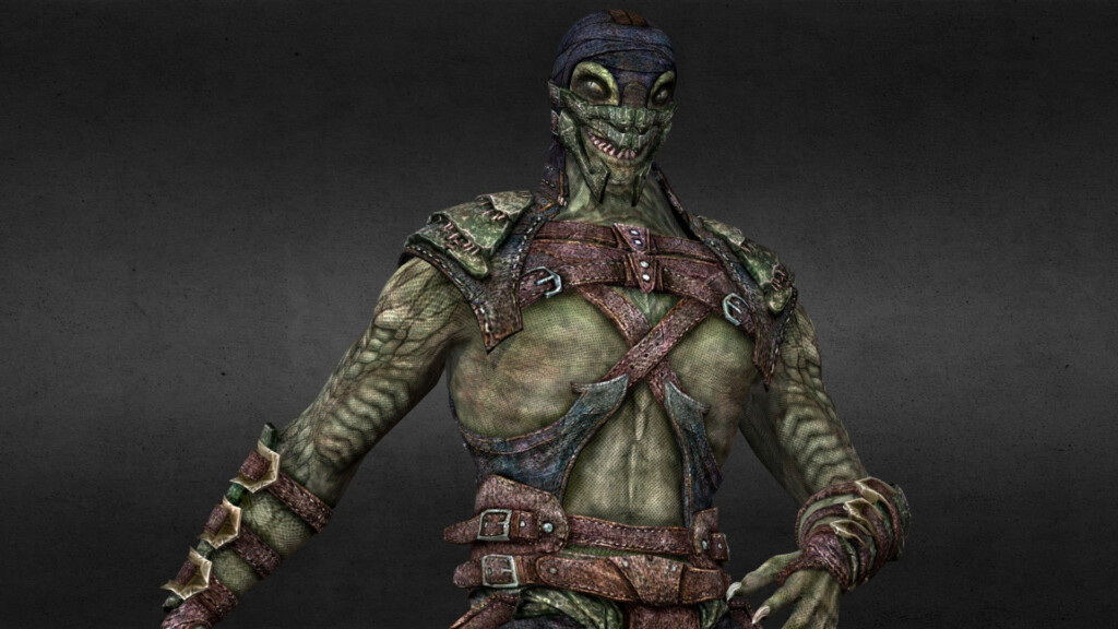 Repainted Reptile Tournament MKX Download Free 3D Model By Judge arts 
