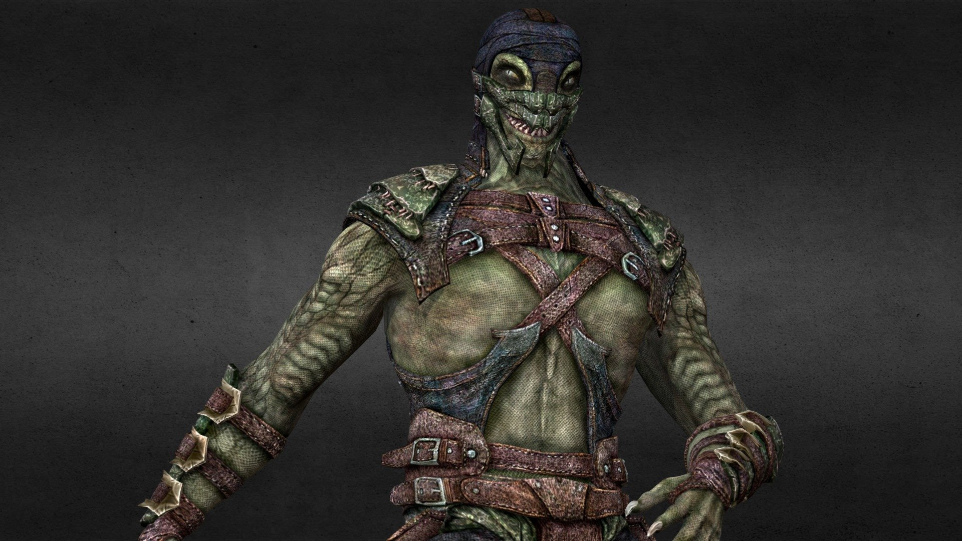 Repainted Reptile Tournament MKX Download Free 3D Model By Judge arts