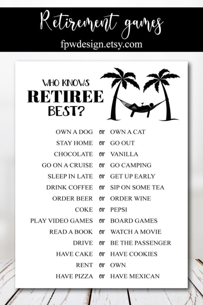 Retirement Party Games Retirement Bingo Teacher Retirement Etsy 