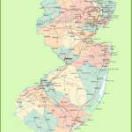 Road Map Of New Jersey With Cities