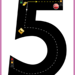 Road Numbers Math Training Game Pre K Free Printable Road Numbers Game