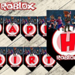 ROBLOX BANDERINES CUMPLEA OS Descarga Digital Imprimibles Etsy