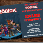 Roblox Birthday Party Invitation By Jenniferlee87 On Etsy Party