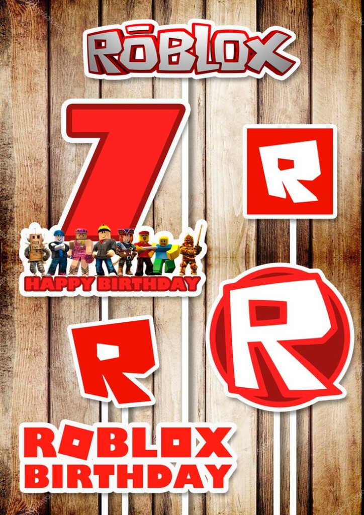 Roblox Centerpieces Roblox Digital Party Supplies Roblox Etsy 