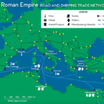 Roman Empire Road And Trade Network National Geographic Society