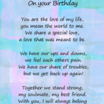 Romantic Birthday Verse Poem Card Special Husband Amazon co uk