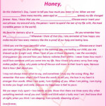 Romantic Letters Free Word Templates