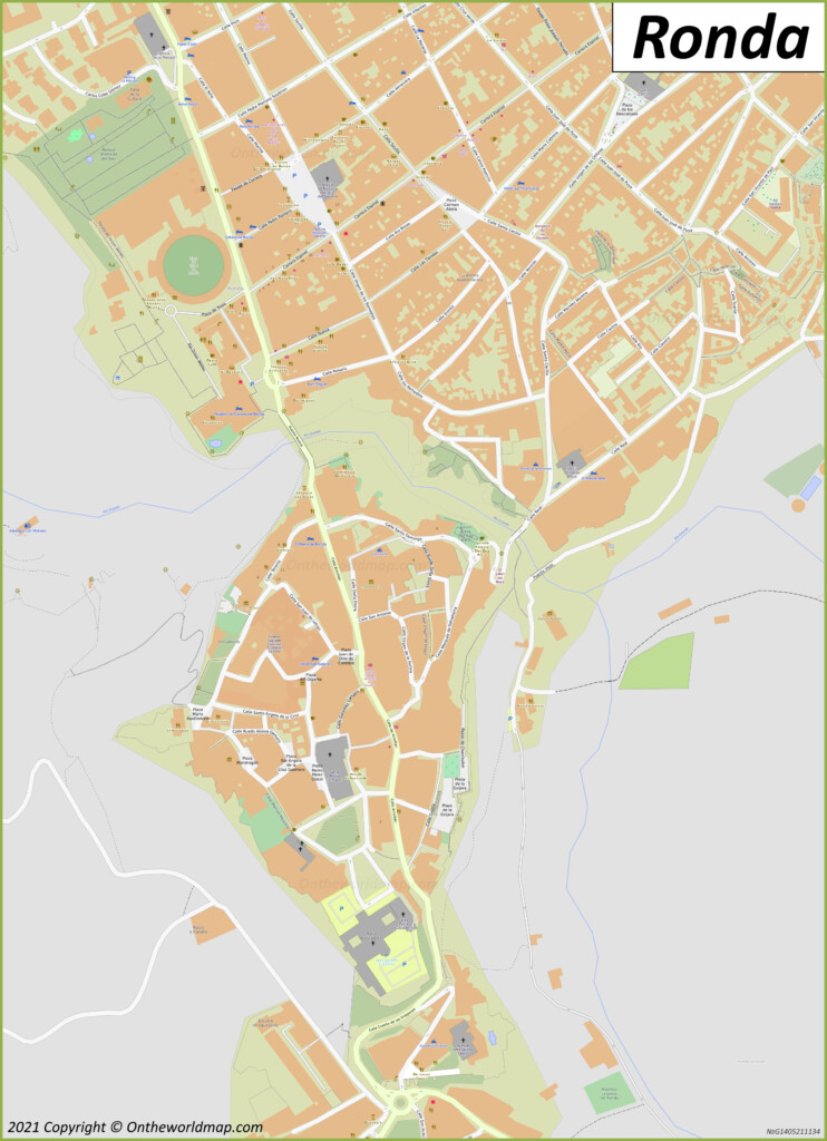 Ronda Map Spain Detailed Maps Of Ronda