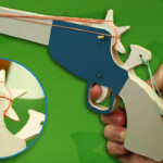 Rubber Band Gun Tutorial Cardboard Pistol YouTube