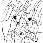 Rudolph 001 3 Coloring Page For Kids Free Rudolph The Red Nosed