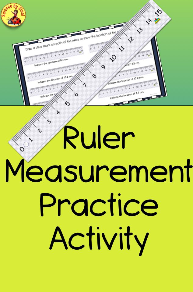 RULER MEASUREMENT BACK TO SCHOOL Practice Activity Review Worksheet 