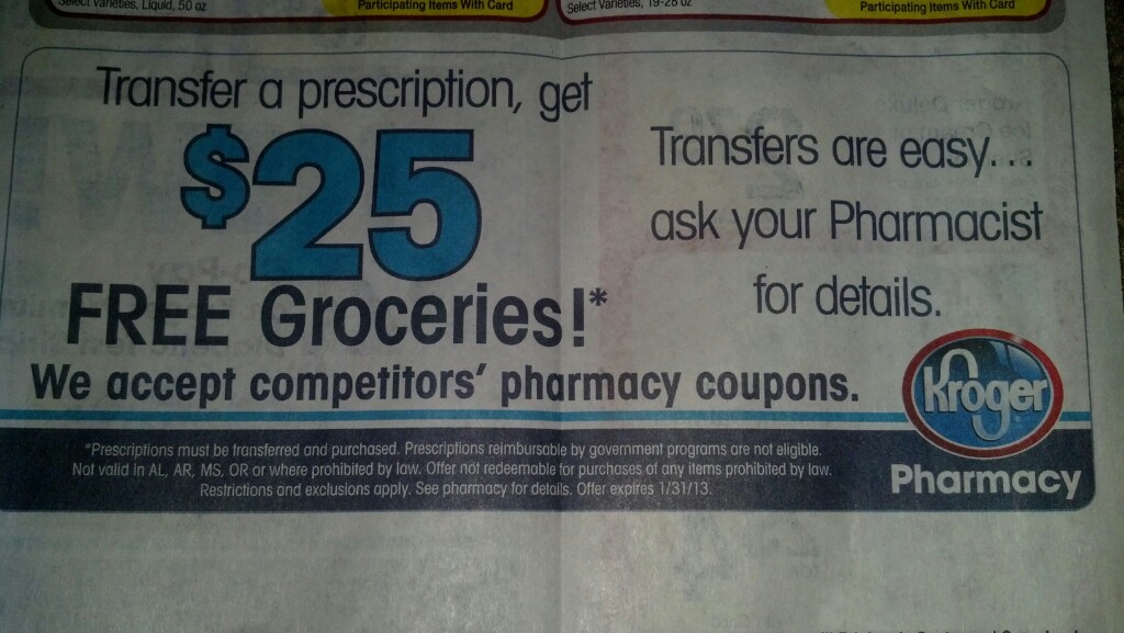Rx Coupons Where Are They This Week Kroger Get 25 Free Groceries