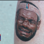 Salt Lake City Man Gets LeBron James Crying Face Tattooed On His Leg