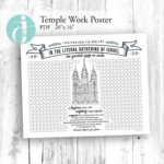 Salt Lake Temple Work Poster Chart For Your Family Or Ward PDF Etsy