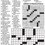 Sample Of Los Angeles Times Daily Crossword Puzzle Tribune Content