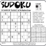 Sample Of Sudoku Daily Horizontal Tribune Content Agency March 2 2015