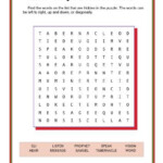 Samuel Obeyed God Word Search Children s Bible Activities Sunday