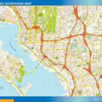 San Diego Downtown Map Wall Maps Of The World Countries For Australia