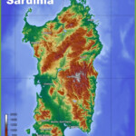Sardinia Physical Map