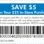 Save 5 Off 25 At Petco Common Sense With Money