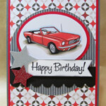 Savvy Handmade Cards Classic Car Birthday Card Unique Birthday Cards