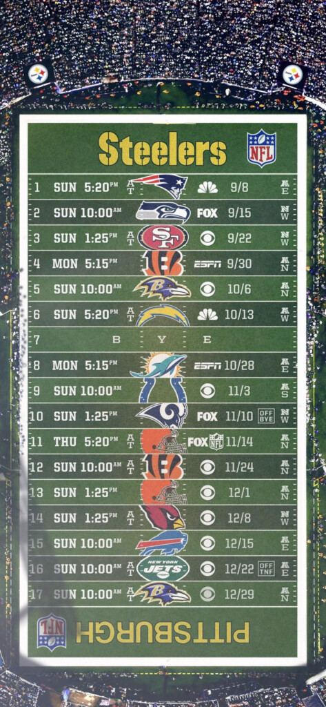 Schedule Wallpapers Steelers