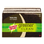 Scotch Brite Greener Clean Heavy Duty Scrub Sponge 2 7 10 X 75 X 4 3