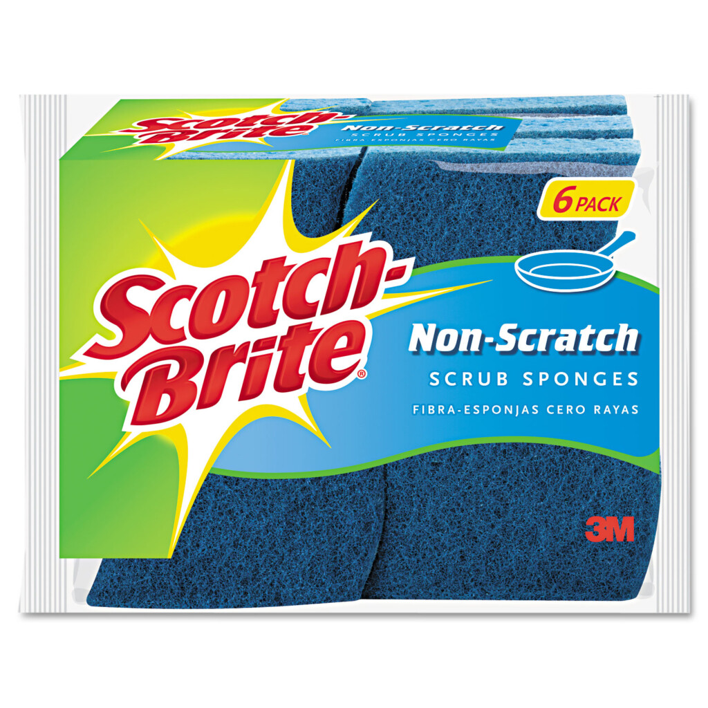 Scotch Brite Non Scratch Multi Purpose Scrub Sponge 4 2 5 X 2 3 5 