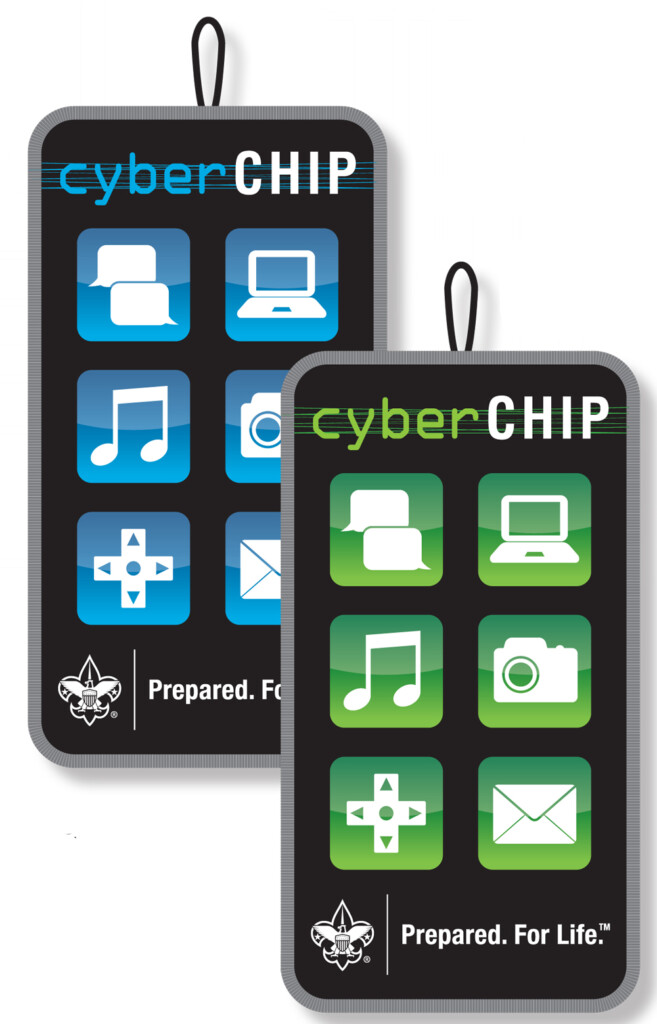 Cyber Chip Blue Card Printable - FreePrintable.me