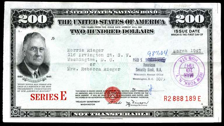 Scripophily Launches The Sale Of United States Savings Bonds On Website