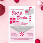 Secret Santa By Mail Gift Exchange Invitation Gift Exchange