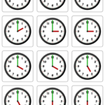SEN Teacher Clocks Card Pairs Printable Worksheet