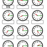 SEN Teacher Clocks Telling Time Printable Worksheet Telling