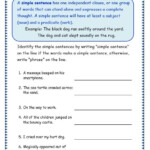 Sentence Structure Worksheet Complex Sentences Worksheets Sentence