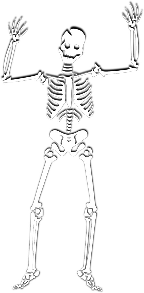 Skeleton Free Halloween Clipart Illustration